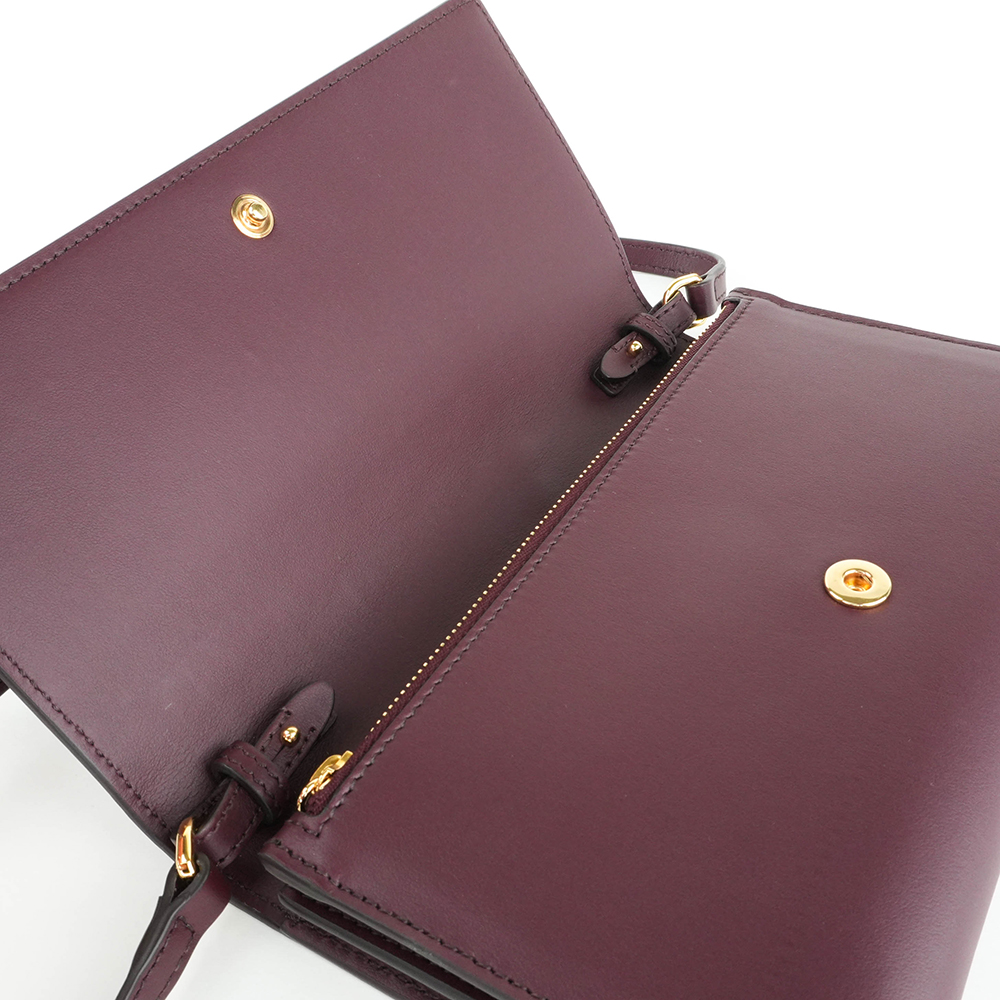 BURBERRY Burberry Hazelmere WOC 印花 LOGO 小牛皮斜背長夾 | Printed Logo Leather - 13