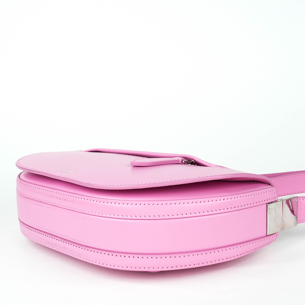 BURBERRY Burberry Small Olympia 櫻草粉 小牛皮肩背半月包 | Small Leather Olympia Bag - 12