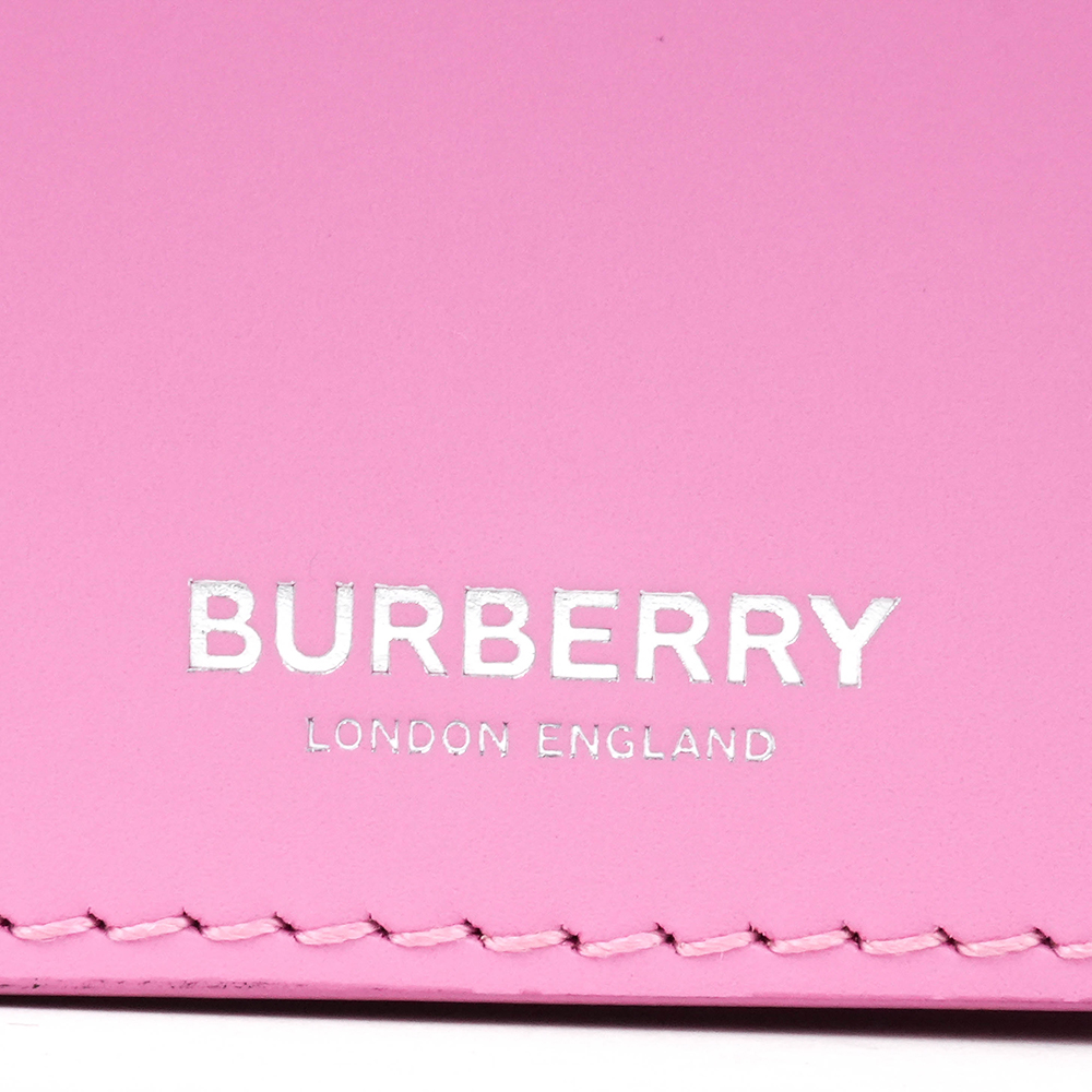BURBERRY Burberry Small Olympia 櫻草粉 小牛皮肩背半月包 | Small Leather Olympia Bag - 21