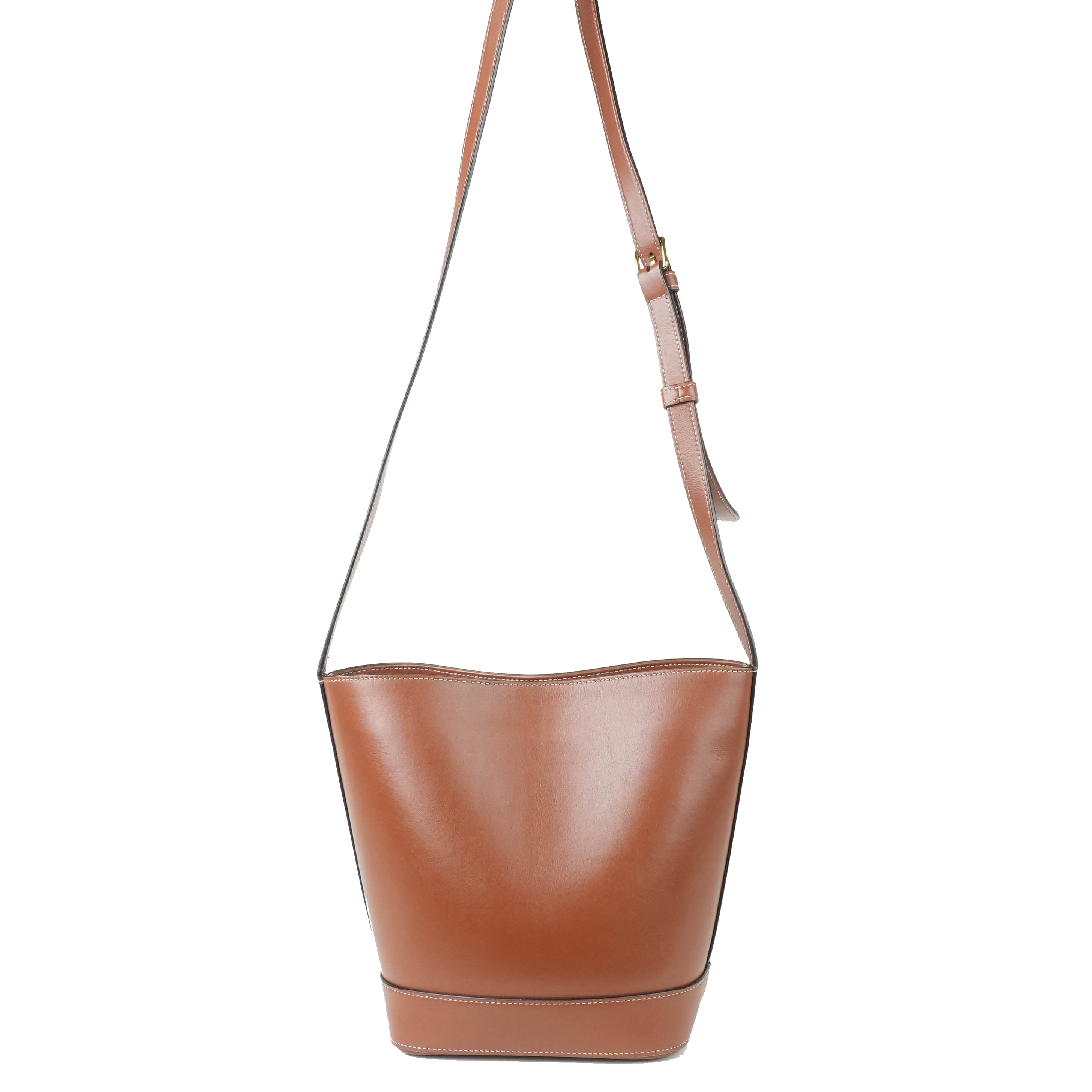 CELINE CELINE 凱旋門立體浮雕皮革水桶包|Small Bucket in Smooth Calfskin with Cuir Triomphe - 5