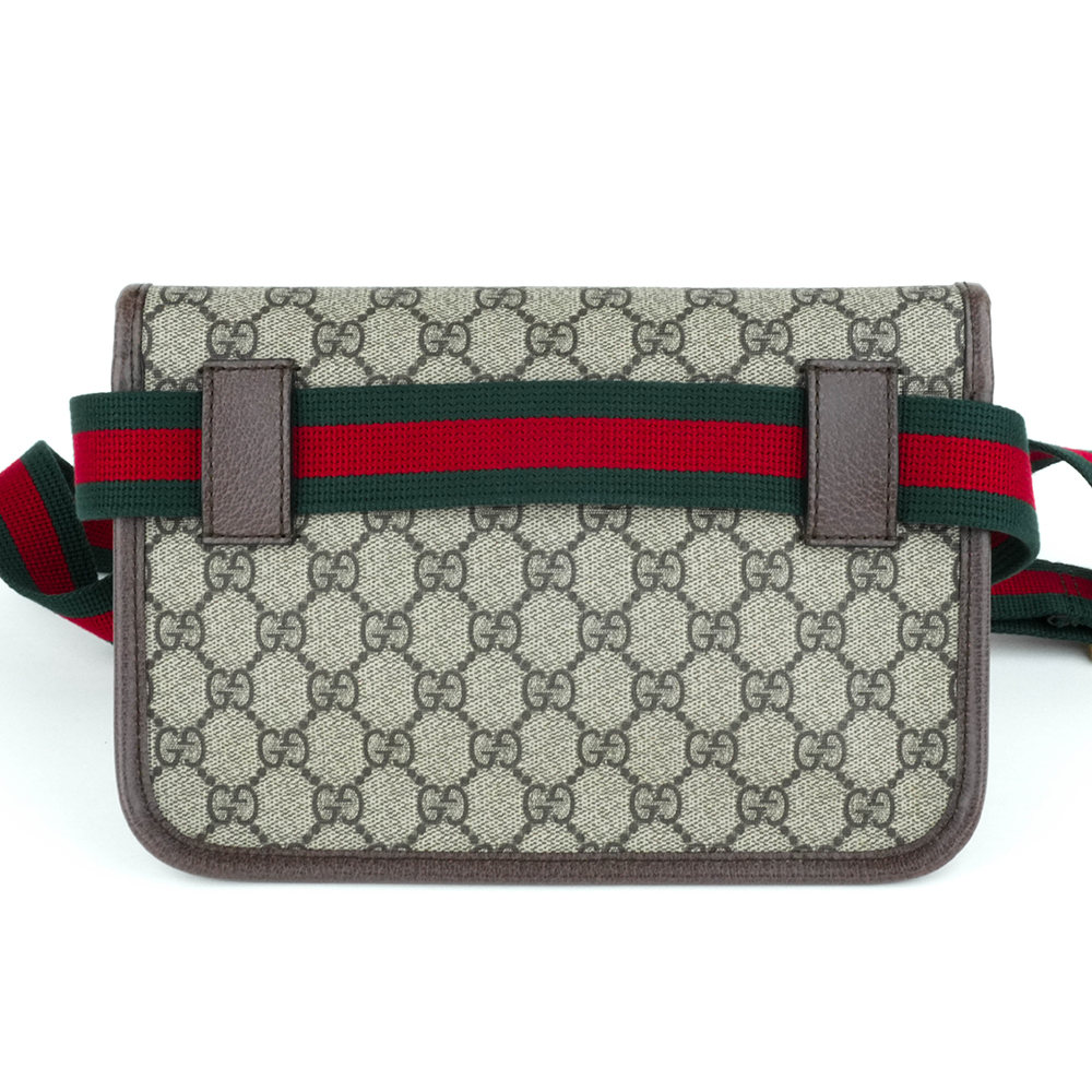 GUCCI GUCCI Neo Vintage GG Supreme messenger bag 古馳 虎頭郵差包 GG老花織帶腰包 - 4
