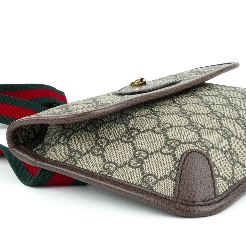 GUCCI GUCCI Neo Vintage GG Supreme messenger bag 古馳 虎頭郵差包 GG老花織帶腰包 - 8