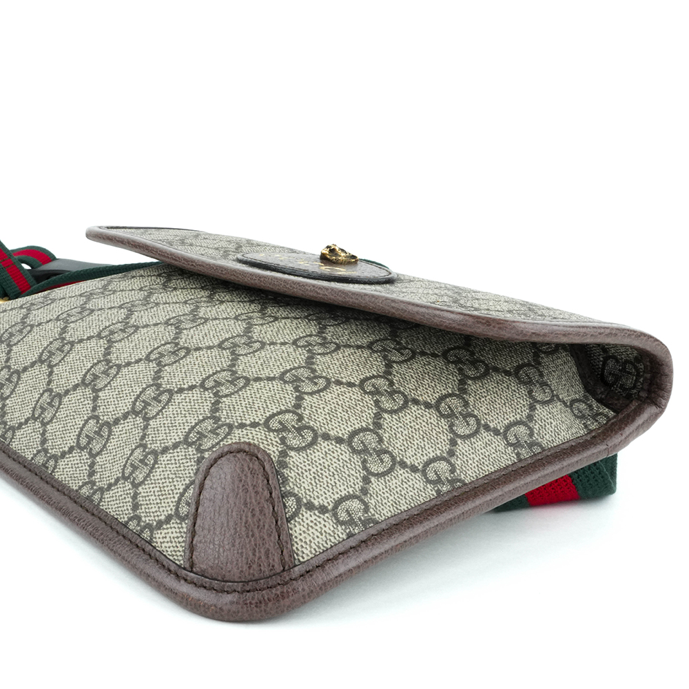 GUCCI GUCCI Neo Vintage GG Supreme messenger bag 古馳 虎頭郵差包 GG老花織帶腰包 - 10