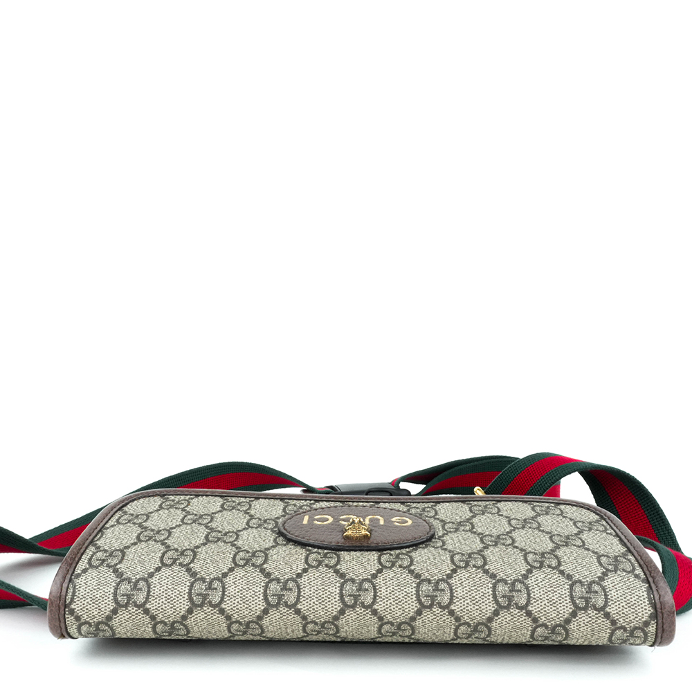 GUCCI GUCCI Neo Vintage GG Supreme messenger bag 古馳 虎頭郵差包 GG老花織帶腰包 - 11
