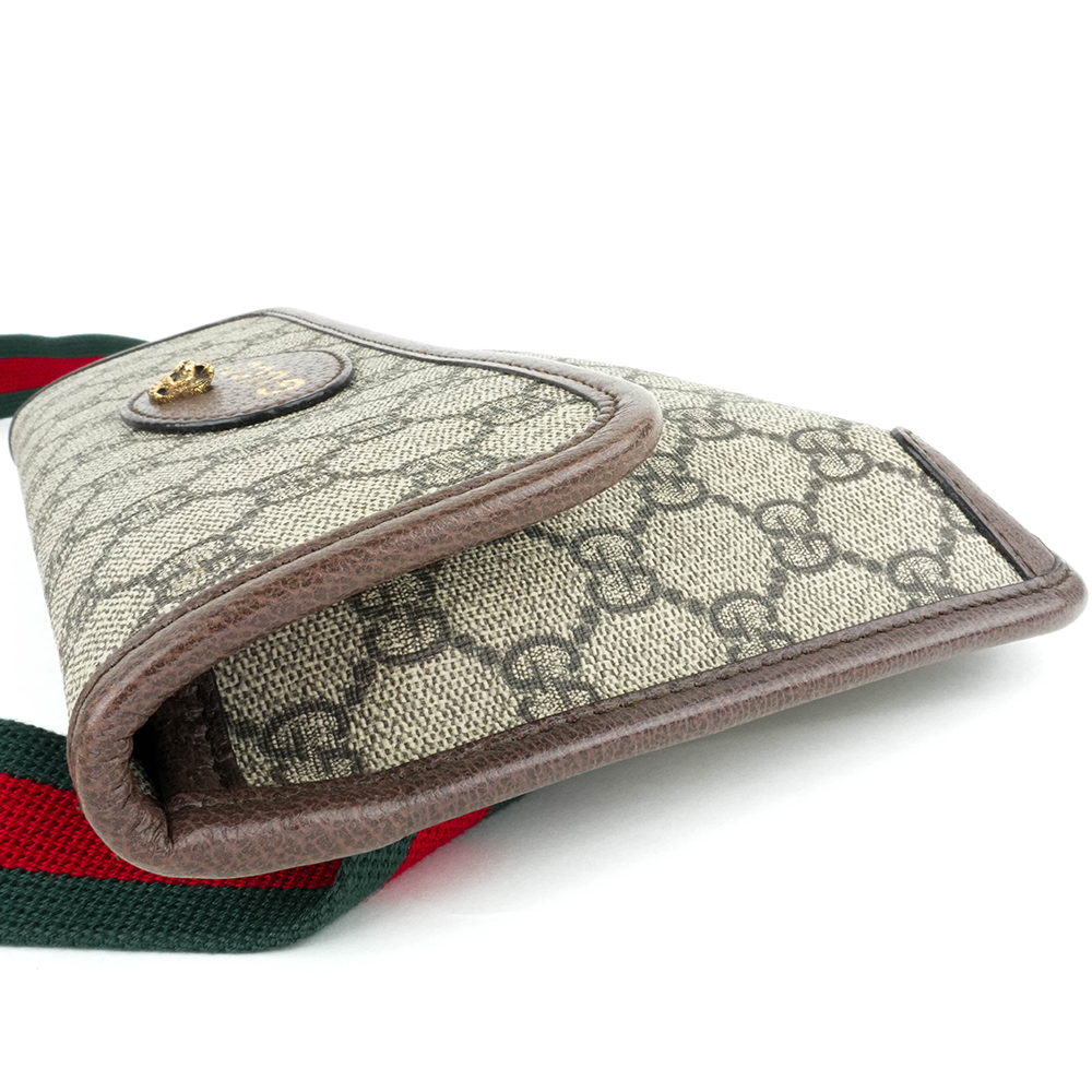 GUCCI GUCCI Neo Vintage GG Supreme messenger bag 古馳 虎頭郵差包 GG老花織帶腰包 - 12