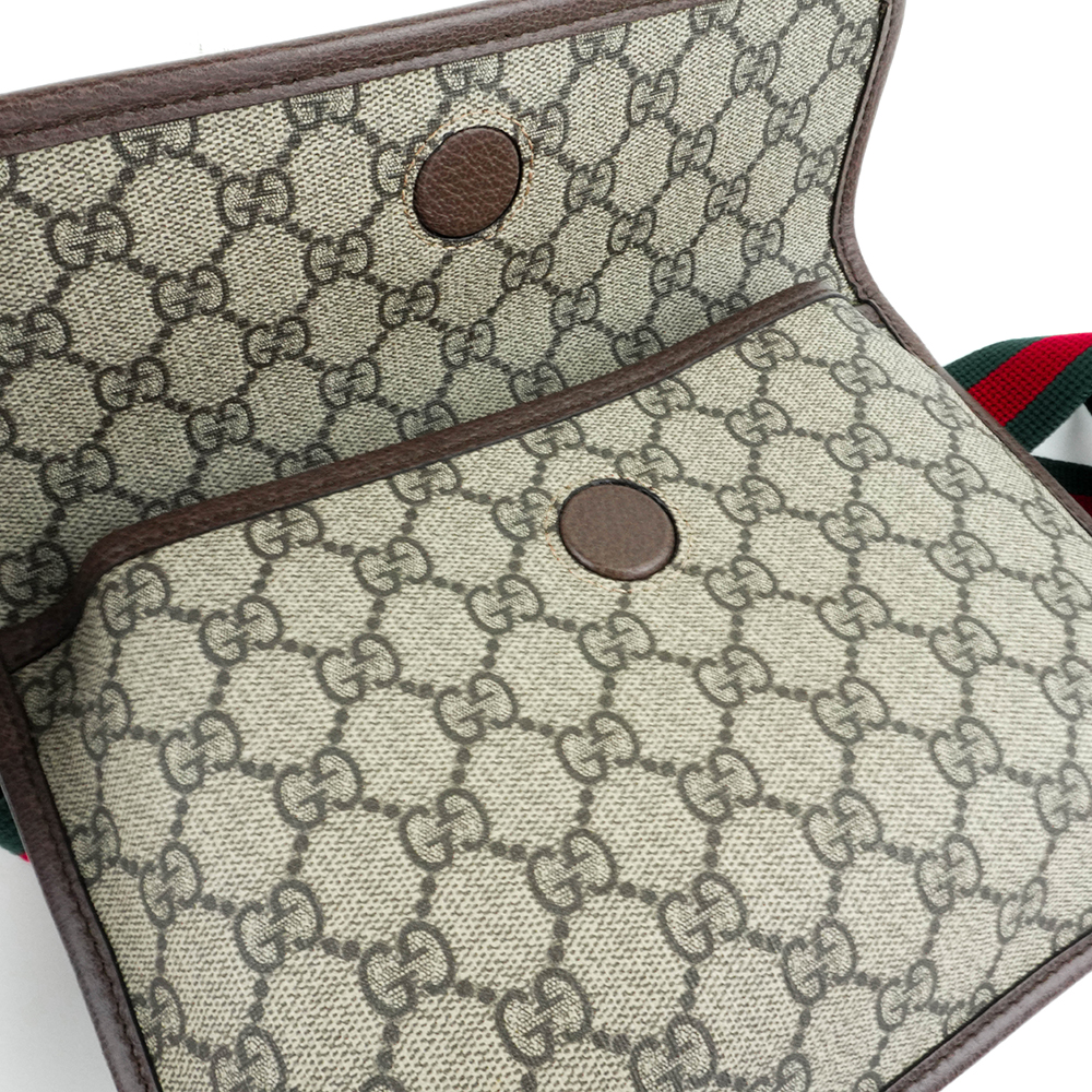GUCCI GUCCI Neo Vintage GG Supreme messenger bag 古馳 虎頭郵差包 GG老花織帶腰包 - 14