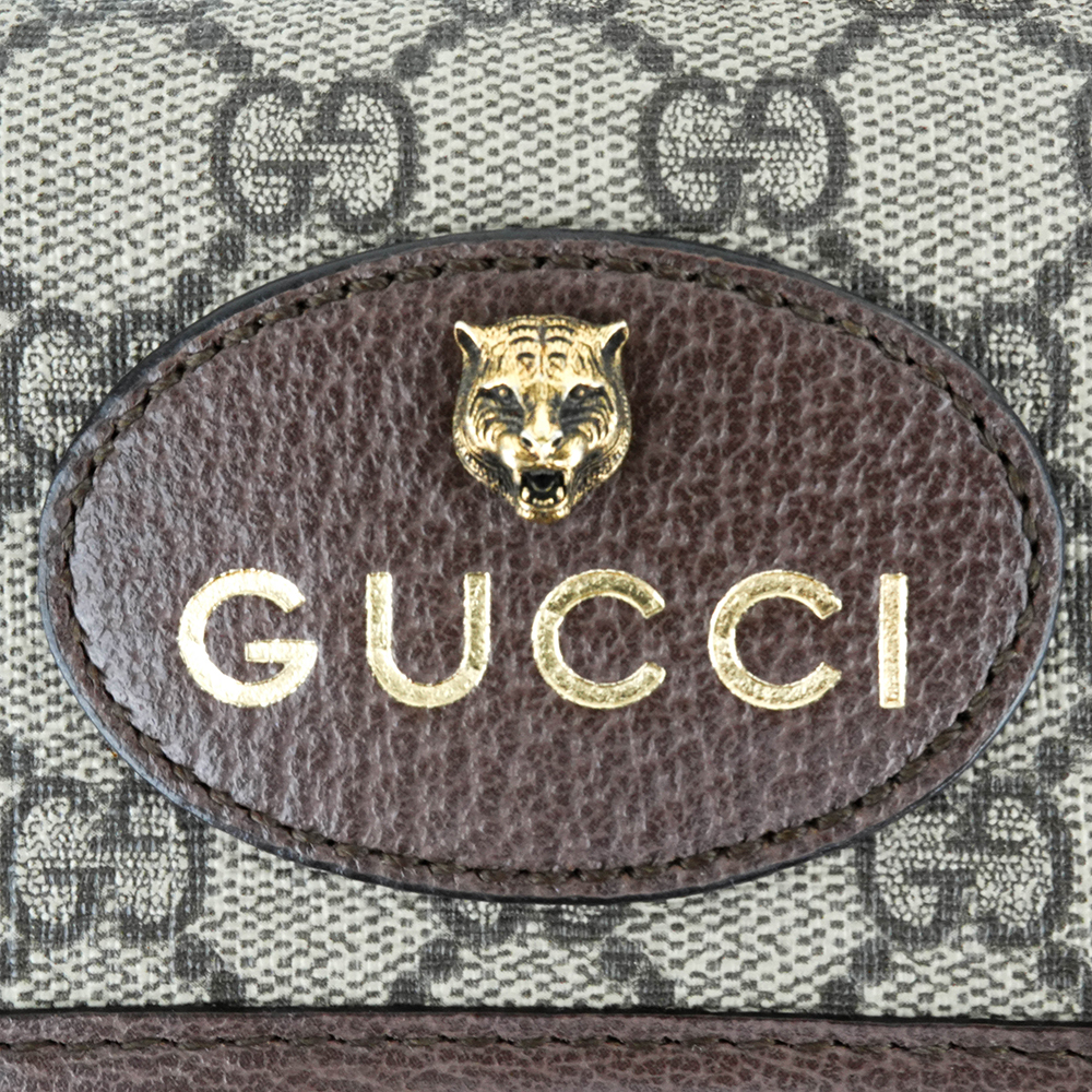 GUCCI GUCCI Neo Vintage GG Supreme messenger bag 古馳 虎頭郵差包 GG老花織帶腰包 - 6